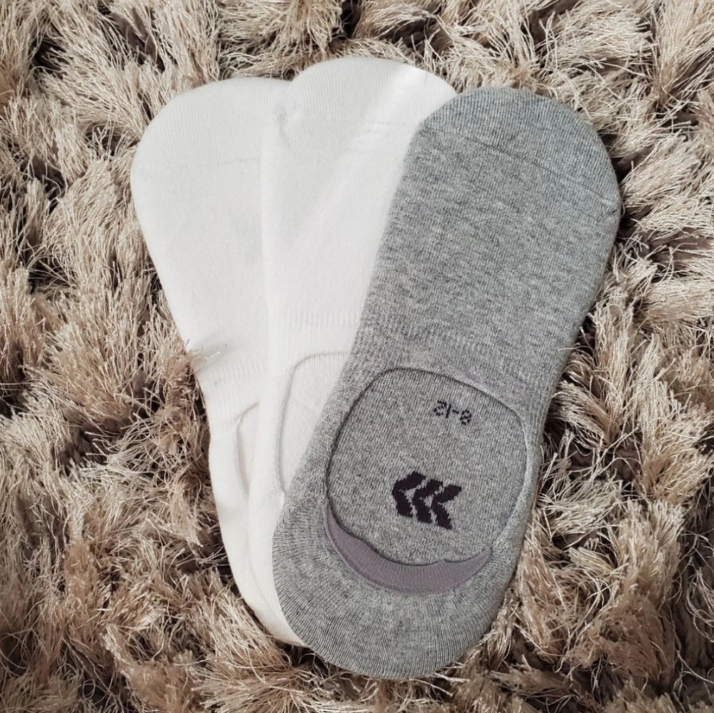 3 Pack No Show Liner Socks Size: 8-12